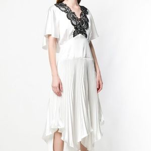 Self Portrait Satin Handkerchief Dress